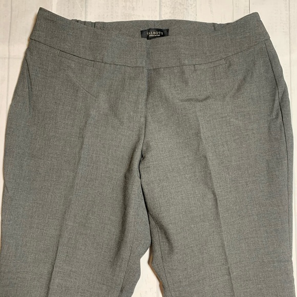 NWT Talbots Signature ankle Gray Dress Pants. Petites. Size 14WP. - Picture 6 of 11